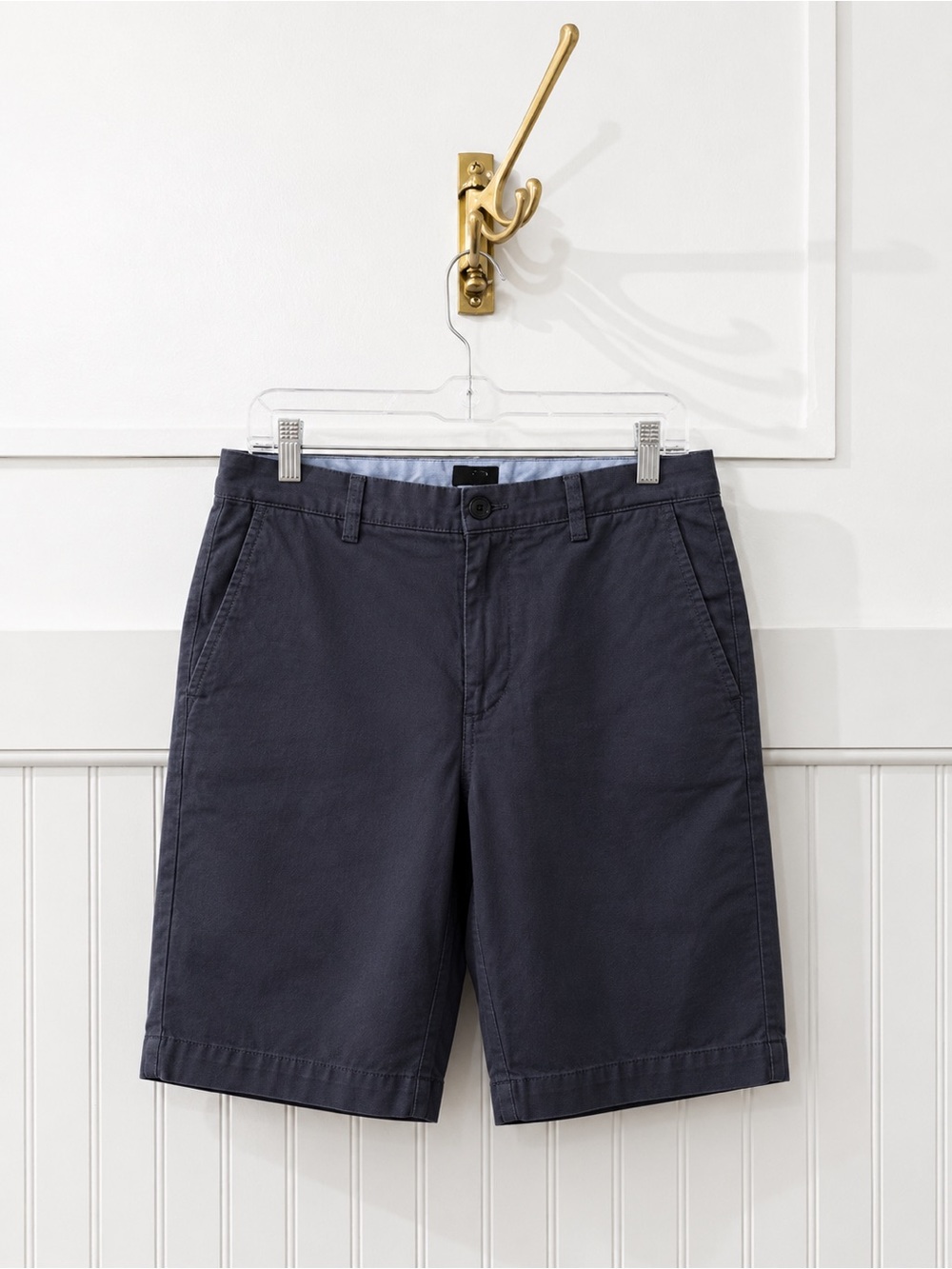 J. Crew Flat-Front Gray Shorts